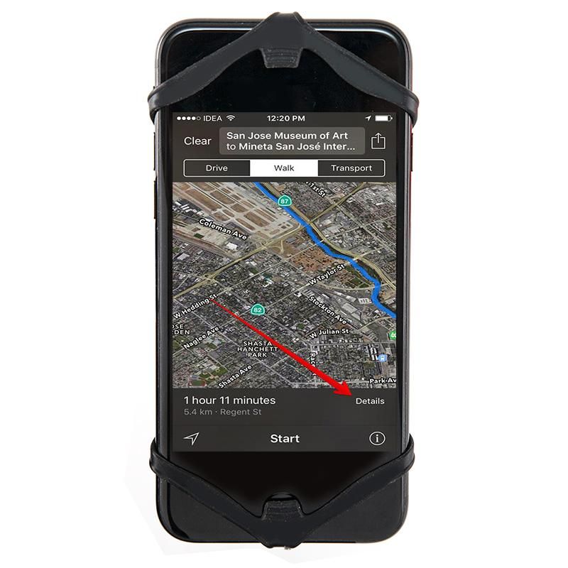 Ulac Supporto Smartphone SPYDER 360 Per Manubrio E Attacco – Silicone, Rotazione 360°, Montaggio Universale Per Bici E Moto