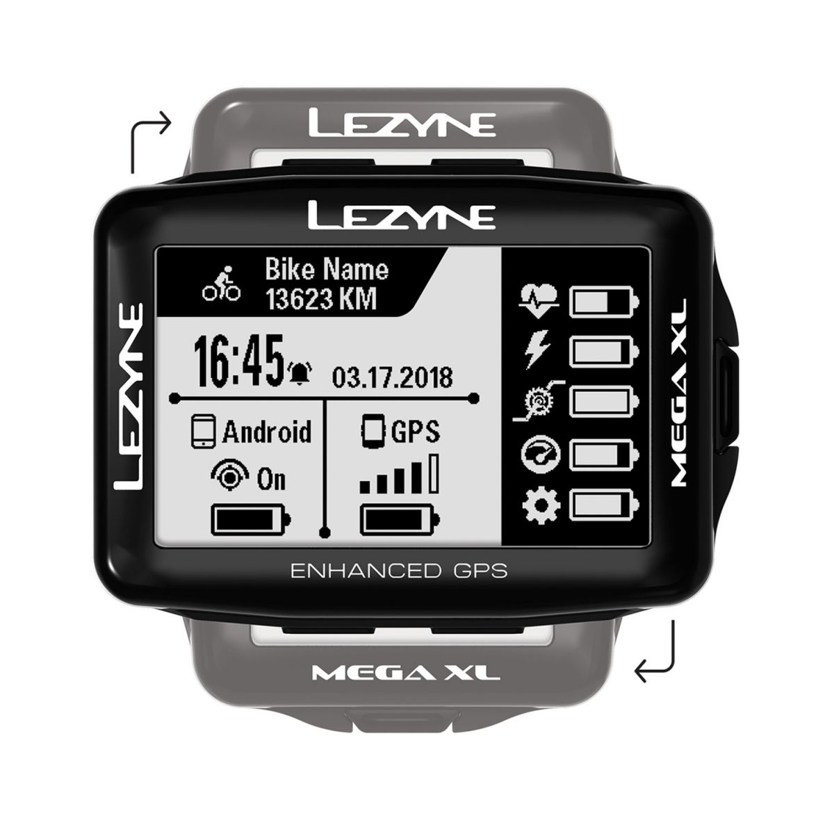 GPS Lezyne MEGA XL HRSC con sensor vel cad y cardíaco